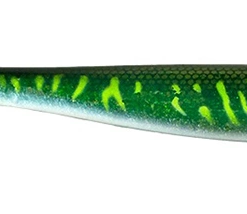 Pig Shad Junior 20cm - Green Motoroil Pike UV