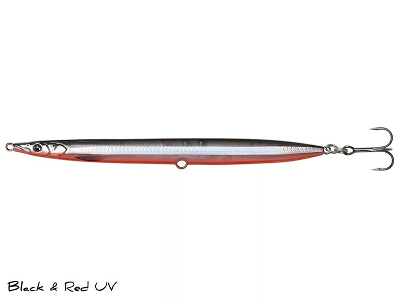 SG Sandeel Pencil - 19g - Black&Red UV 1 SG Sandeel Pencil - 19g - Black&Red UV
